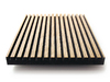OAKCC-SL-VNBLK - Oak Veneered Black Fibracolour MDF, Crown Cut – Slatted