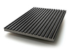 MDF-SL-BLKLGR - Finsa Twincolour Black-Light Grey-Black MDF – Slatted