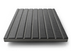 MDF-VG-BLKLGR - Finsa Twincolour Black-Grey-Black MDF – V-grooved