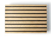 OAKCC-VG-VNBLK - Oak Veneered Black Fibracolour MDF, Crown Cut – V-grooved