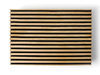 OAKCC-SL-VNBLK - Oak Veneered Black Fibracolour MDF, Crown Cut – Slatted