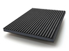 MDF-RB-BLKANT - Finsa Twincolour Black-Anthracite-Black MDF – Ribbed