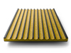 MDF-FL-BLKYLW -  Finsa Twincolour Black-Yellow-Black MDF – Fluted