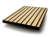 OAKCC-CH-VNBLK - Oak Veneered Black Fibracolour MDF, Crown Cut – Chamfered