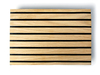 OAKCC-CH-VNBLK - Oak Veneered Black Fibracolour MDF, Crown Cut – Chamfered