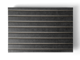 MDF-VG-BLKLGR - Finsa Twincolour Black-Grey-Black MDF – V-grooved