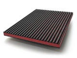 MDF-RB-BLKRED - Finsa Twincolour Black-Red-Black MDF – Ribbed