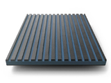MDF-SL-BLKBLU -  Finsa Twincolour Black-Blue-Black MDF – Slatted