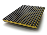 MDF-SL-BLKYLW - Finsa Twincolour Black-Yellow-Black MDF – Slatted