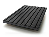 MDF-VG-BLKANT - Finsa Twincolour Black-Anthracite-Black MDF – V-grooved