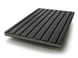 MDF-VG-BLKLGR - Finsa Twincolour Black-Grey-Black MDF – V-grooved
