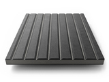 MDF-VG-BLKLGR - Finsa Twincolour Black-Grey-Black MDF – V-grooved