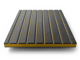 MDF-VG-BLKYLW - Finsa Twincolour Black-Yellow-Black MDF – V-grooved