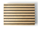OAKCC-VG-VNBLK - Oak Veneered Black Fibracolour MDF, Crown Cut – V-grooved