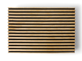 OAKCC-SL-VNBLK - Oak Veneered Black Fibracolour MDF, Crown Cut – Slatted