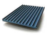 MDF-FL-BLKBLU - Finsa Twincolour Black-Blue-Black MDF – Fluted