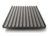 MDF-FL-BLKLGR - Finsa Twincolour Black-Grey-Black MDF – Fluted