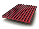 MDF-FL-BLKRED - Finsa Twincolour Black-Red-Black MDF – Fluted