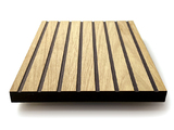 OAKCC-CH-VNBLK - Oak Veneered Black Fibracolour MDF, Crown Cut – Chamfered