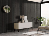 BLKASH-AC-OVBMBF - Black Ash Veneered Black MDF on Black Felt